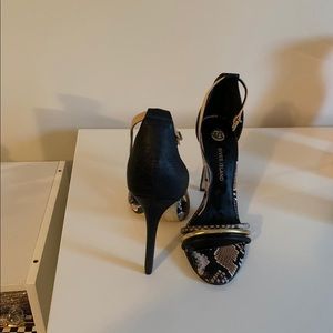 Strappy high heeled sandals